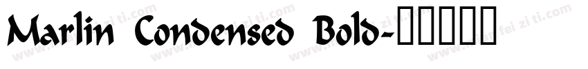 Marlin Condensed Bold字体转换
